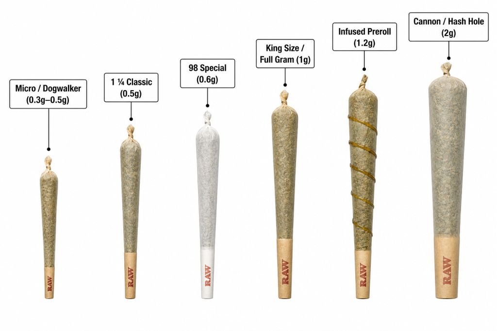 How much weed is in a preroll