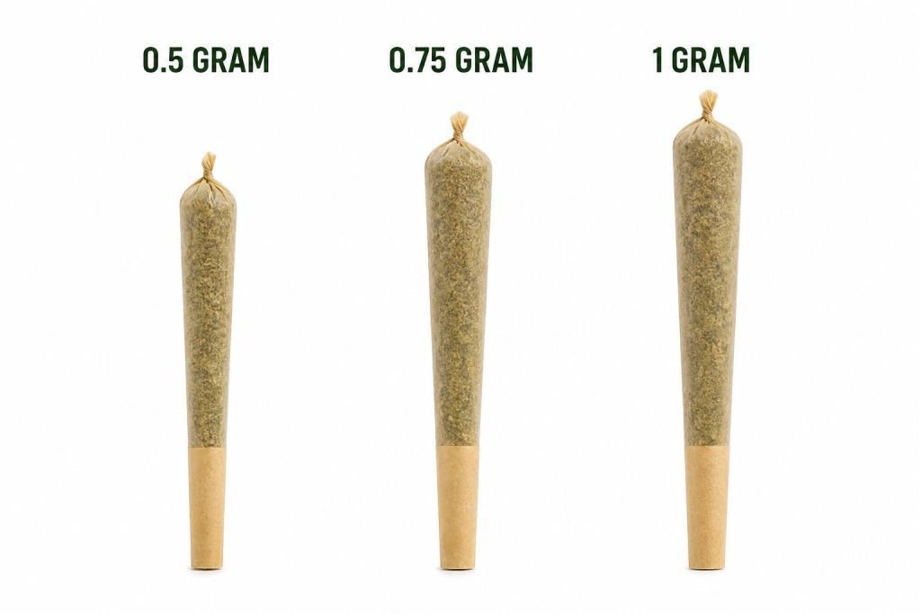 How much weed is in a preroll